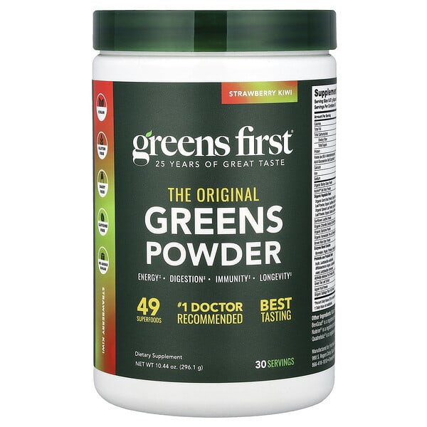Greens First, Greens Powder, Strawberry Kiwi, 10.44 oz (296.1 g) — product photo 1