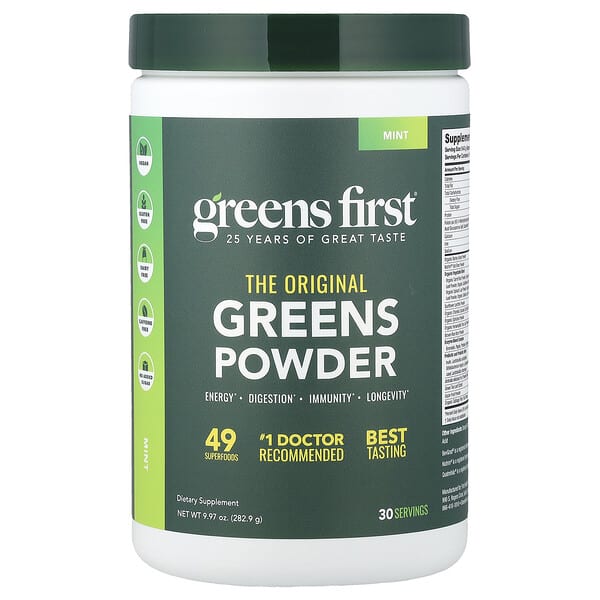 Greens Powder, Mint, 9.97 oz (282.9 g)