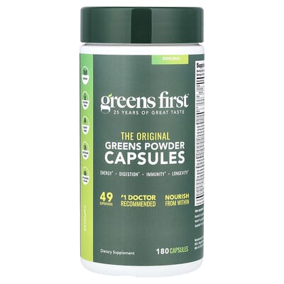 Greens First, PRO Phytonutrients, Antioxidant Superfood, 180 Capsules