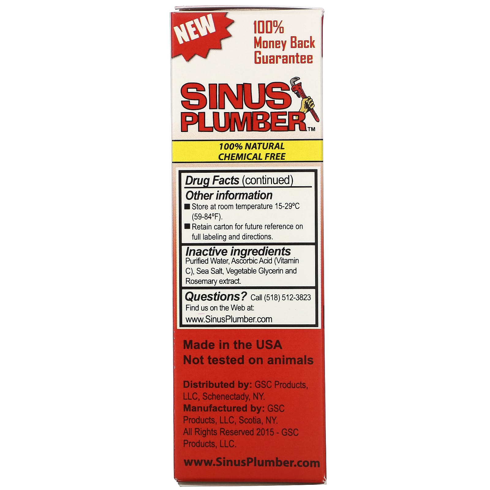 Greensations, Sinus Plumber, Headache Nasal Spray, 0.68 fl oz