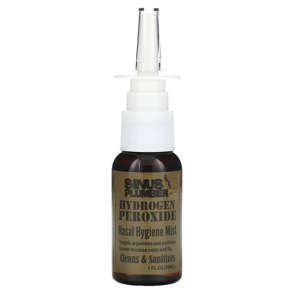 Greensations, Sinus Plumber, Hydrogen Peroxide Nasal Hygiene Mist, 1 fl oz (30 ml)