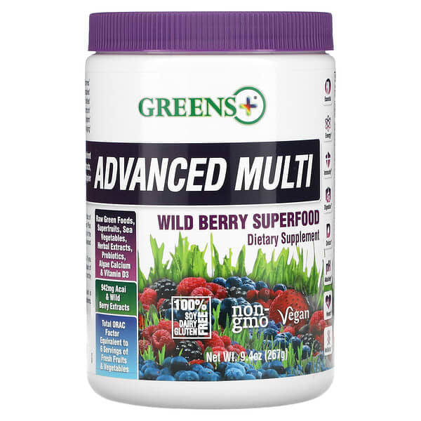 Greens Plus, Advanced Multi, Wild Berry Superfood, Wildbeeren-Superfood, 267 g (9,4 oz.)