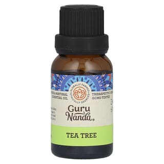 GuruNanda, 100% Pure & Natural Essential Oil, 100% reines und natürliches ätherisches Öl, Teebaum, 15 ml (0,5 fl. oz.)