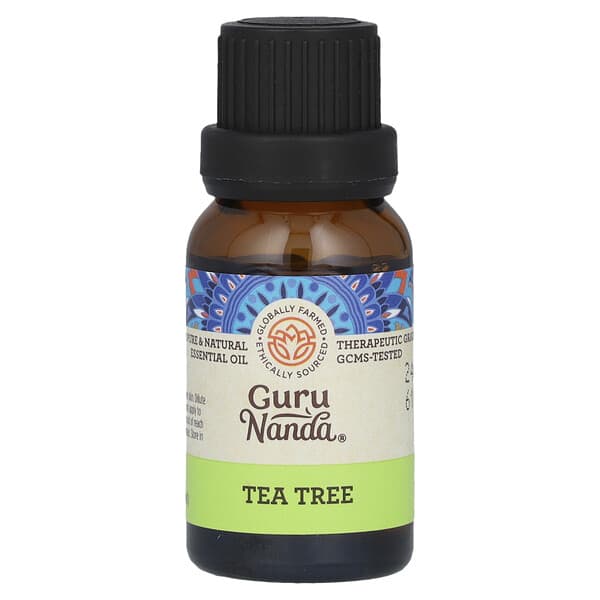 GuruNanda, 100% Pure &amp; Natural Essential Oil, Tea Tree, 0.5 fl oz (15 ml)