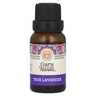 GuruNanda, 100% Pure & Natural Essential Oil, True Lavender, 0.5 fl oz (15 ml)