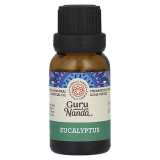 GuruNanda, Huile essentielle 100 % pure et naturelle, Eucalyptus, 15 ml