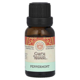 GuruNanda, 100% Pure & Natural Essential Oil, Peppermint, 0.5 fl oz (15 ml)