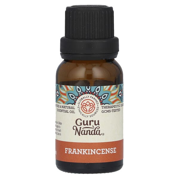 GuruNanda, 100% Pure &amp; Natural Essential Oil, Frankincense, 0.5 fl oz (15 ml)