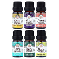 トップ6エッセンシャルオイルセット、6本セット、各10ml（0.33液量オンス）