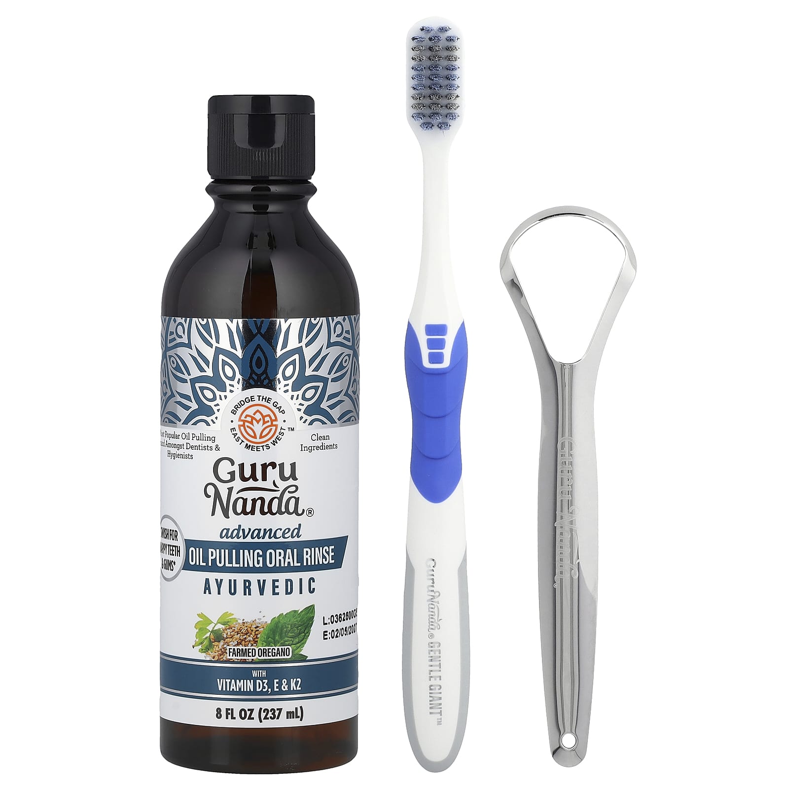 Advanced Oil Pulling Oral Rinse, Ayurvedic, 3 Count, image size:1600x1600