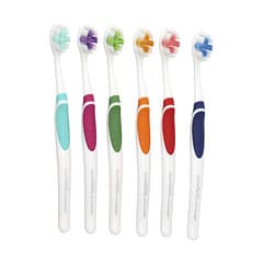 GuruNanda, Bristle Toothbrush Multi-Pack, Extra Soft, 6 Toothbrushes