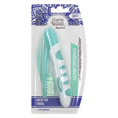GuruNanda, Basics, Folding Toothbrush, Soft , 1 Toothbrush