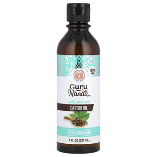 GuruNanda‏, Cold Pressed Castor Oil, 8 fl oz (237 ml)