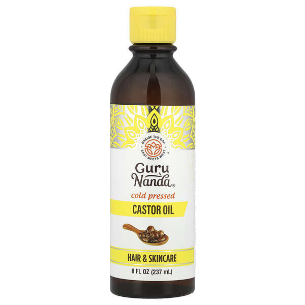 GuruNanda, Cold Pressed Castor Oil, 8 fl oz (237 ml)