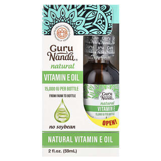 GuruNanda, Óleo Natural com Vitamina E, 59 ml (2 fl oz)