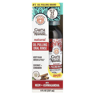 GuruNanda, Enjuague bucal natural Oil Pulling, Coco y canela, 237 ml (8 oz. líq.)