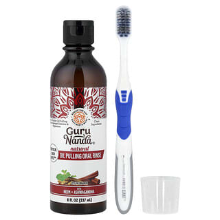 GuruNanda, Natural Oil Pulling Oral Rinse, natürliches Öl zum Mundspülen, Ceylon-Zimt, 237 ml (8 fl. oz.)