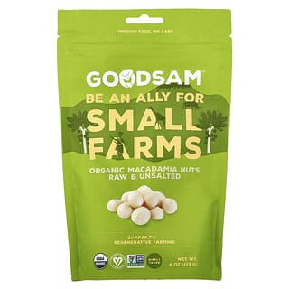 GoodSam PBC, органические орехи макадамия, необработанные и несоленые, 113 г (4 унции)