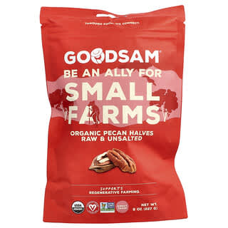 GoodSam PBC, Organic Pecan Halves, Raw & Unsalted, 8 oz (227 g)