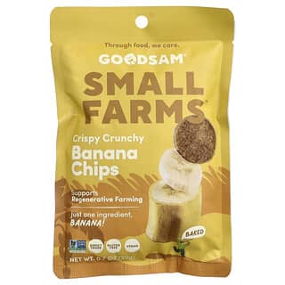 GoodSam PBC, Small Farms™, Crispy Crunchy Chips, Banana, 0.7 oz (20 g)