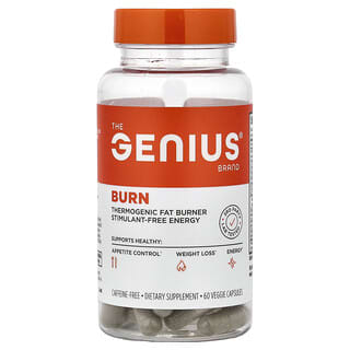 The Genius Brand, Genius Burn®，無咖啡萃取，60 粒素食膠囊