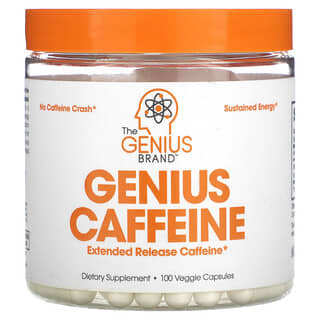 The Genius Brand, Genius（ジーニアス）カフェイン、ベジカプセル100粒