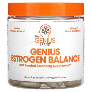 The Genius Brand, Genius Estrogen Balance, 30 capsules végétariennes