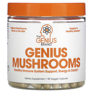 The Genius Brand, Genius Mushrooms, 90 растительных капсул