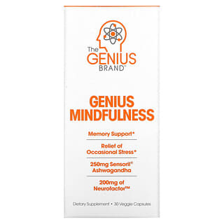 The Genius Brand, Genius Mindfullness`` 30 cápsulas vegetales