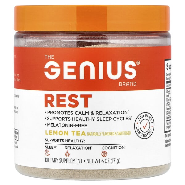 The Genius Brand, Rest, Lemon Tea, 6 oz (171 g) — product photo 1
