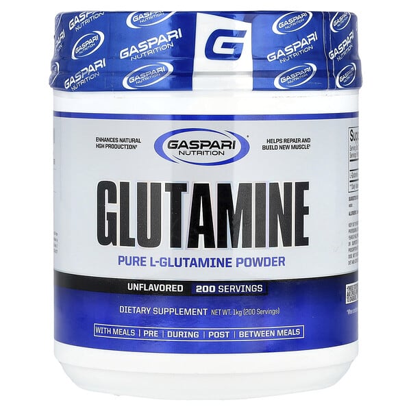 Gaspari Nutrition Glutamine, Unflavored, 1 kg