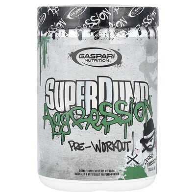 Gaspari Nutrition, SuperPump Aggression™ Pre-Workout, Jersey Mobster Italian Ice, 360 g