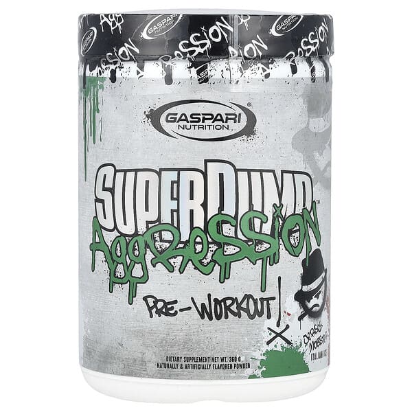 SuperPump Aggression™ Pre- Workout, Jersey Mobster Italian Ice, 360 g