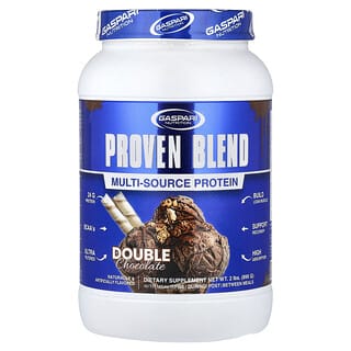Gaspari Nutrition, Mezcla probada, Proteína de múltiples fuentes, Doble chocolate, 896 g (2 lb)