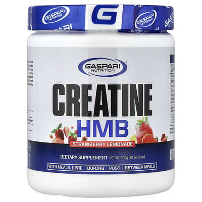 Gaspari Nutrition, Creatine HMB, Strawberry Lemonade, 300 g