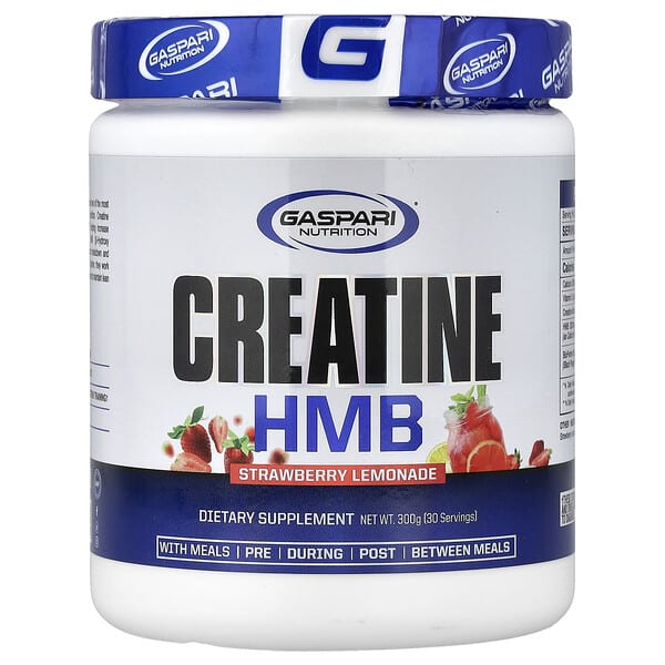 Gaspari Nutrition, креатин HMB, со вкусом клубничного лимонада, 300 г