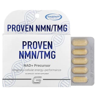 Gaspari Nutrition, Proven NMN/TMG, 60 капсул