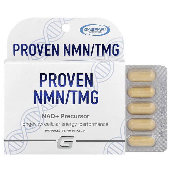 Gaspari Nutrition, Proven NMN/TMG, 60 Capsules — product photo 1