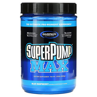 Gaspari Nutrition, SuperPump Max, Framboise bleue, 640 g