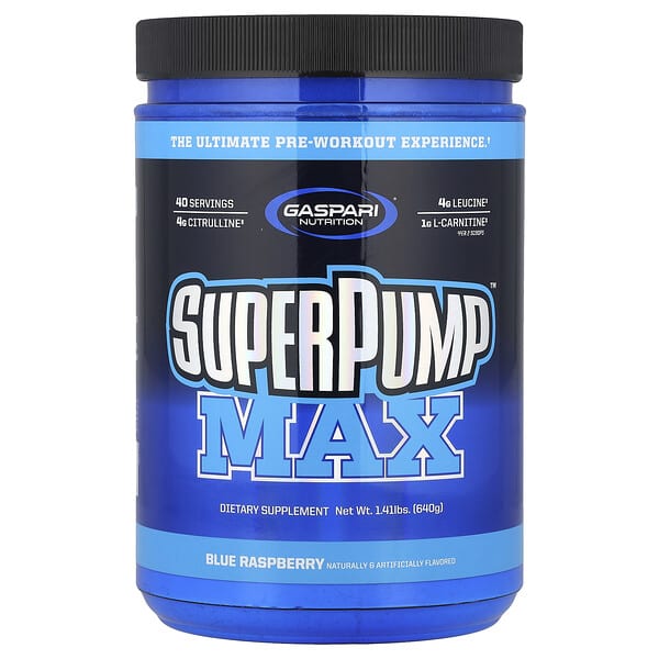 SuperPump™ Max, Blue Raspberry, 1.41 lbs (640 g)