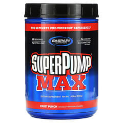 Gaspari Nutrition, SuperPump Max, фруктовий пунш, 1,41 фунта (640 г)