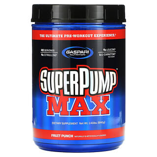Gaspari Nutrition, SuperPump Max, Fruit Punch, 1.41 lbs (640 g)