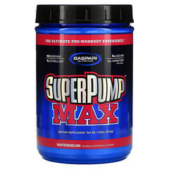 Gaspari Nutrition‏, SuperPump Max, תוסף התזונה האולטימטיבי לפני האימון, בטעם אבטיח, 640 גר' (1.41 lbs)
