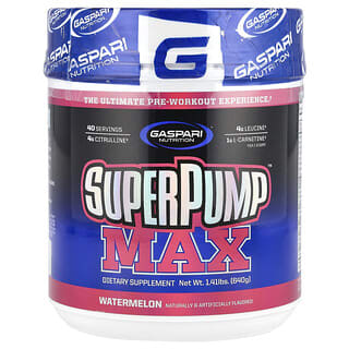 Gaspari Nutrition, SuperPump™ Max，西瓜味，1.41 磅（640 克）