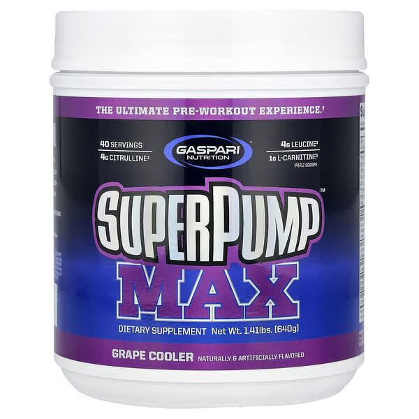 SuperPump™ Max, Grape Cooler, 1.41 lbs (640 g)