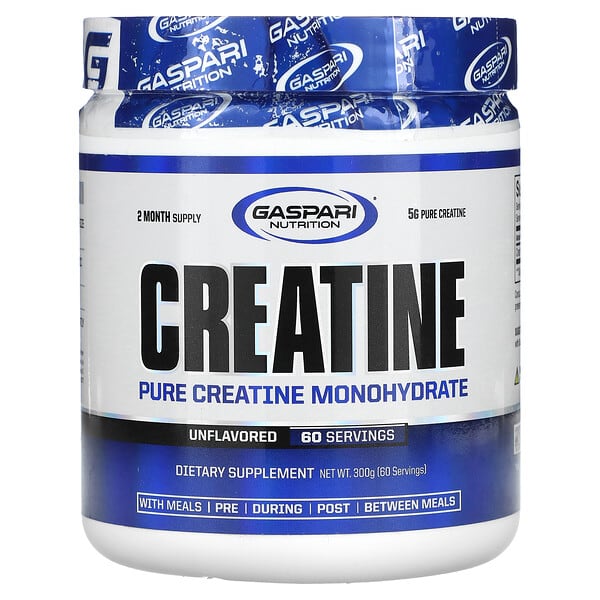 Gaspari Nutrition Creatine, Unflavored, 300 g