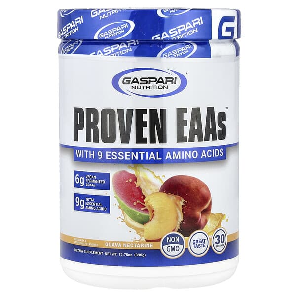 Gaspari Nutrition, Proven EAA，含 9 種必需氨基酸，番石榴/油桃味，13.75 盎司（390 克）