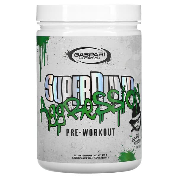 Gaspari Nutrition, SuperPump Aggression（スーパーパンプ アグレション）プレワークアウト、ジャージーモブスターイタリアンアイス、450g