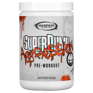 Gaspari Nutrition, Preentrenamiento SuperPump Agresión, Mayhem Mango, 450 g