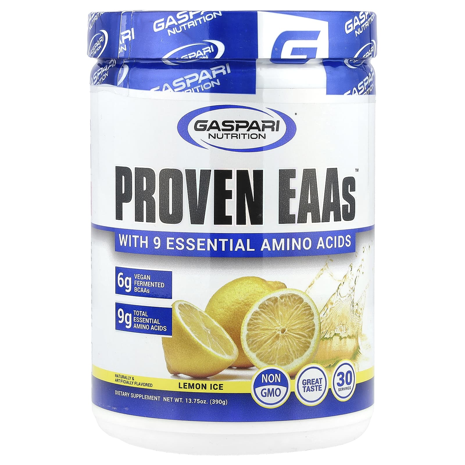 Gaspari Nutrition, Proven EAAs ™, лимонный лед, 390 г (13,75 унции)